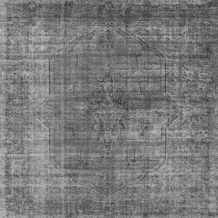 Square Oriental Gray Industrial Rug, urb581gry