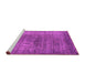 Sideview of Machine Washable Oriental Pink Industrial Rug, wshurb581pnk