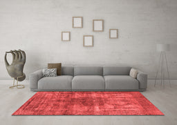 Industrial Red Washable Rugs
