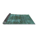 Sideview of Oriental Light Blue Industrial Rug, urb582lblu