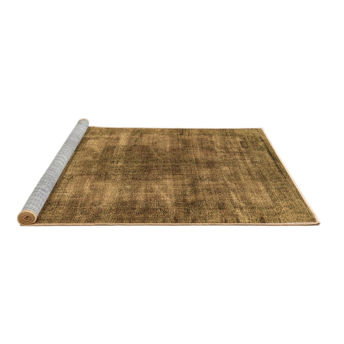 Sideview of Machine Washable Oriental Brown Industrial Rug, wshurb582brn