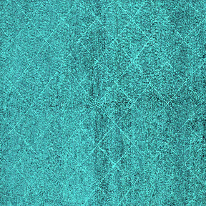 Square Oriental Turquoise Industrial Rug, urb583turq
