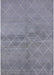 Mid-Century Modern Blue Gray Oriental Rug, urb583