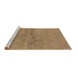 Sideview of Machine Washable Oriental Brown Industrial Rug, wshurb583brn