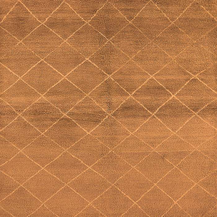 Square Oriental Orange Industrial Rug, urb583org