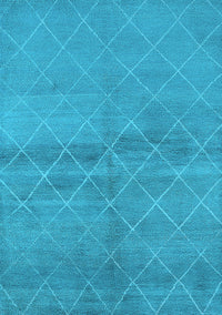 Oriental Light Blue Industrial Rug, urb583lblu