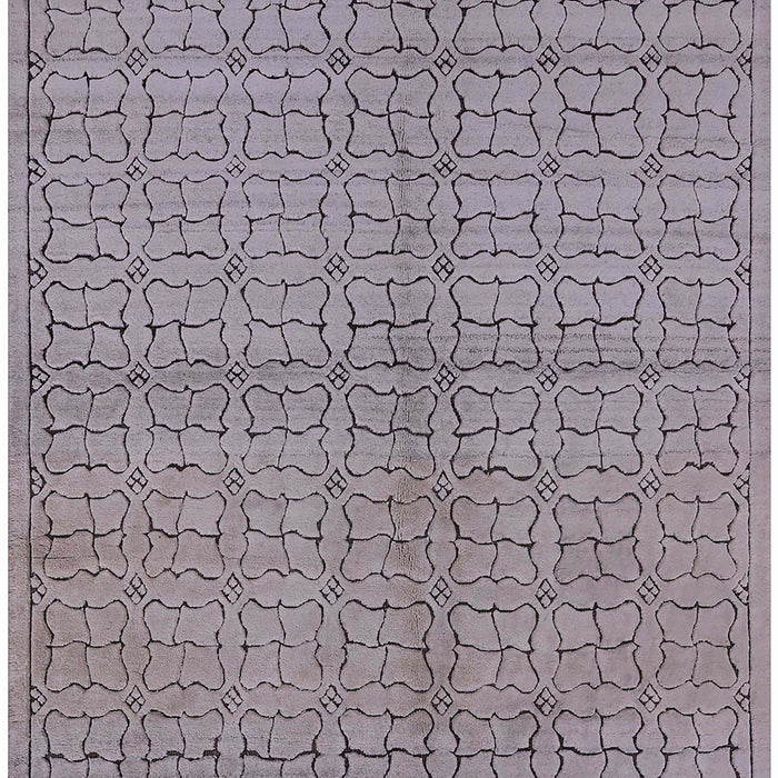 Machine Washable Industrial Modern Viola Purple Rug, wshurb584