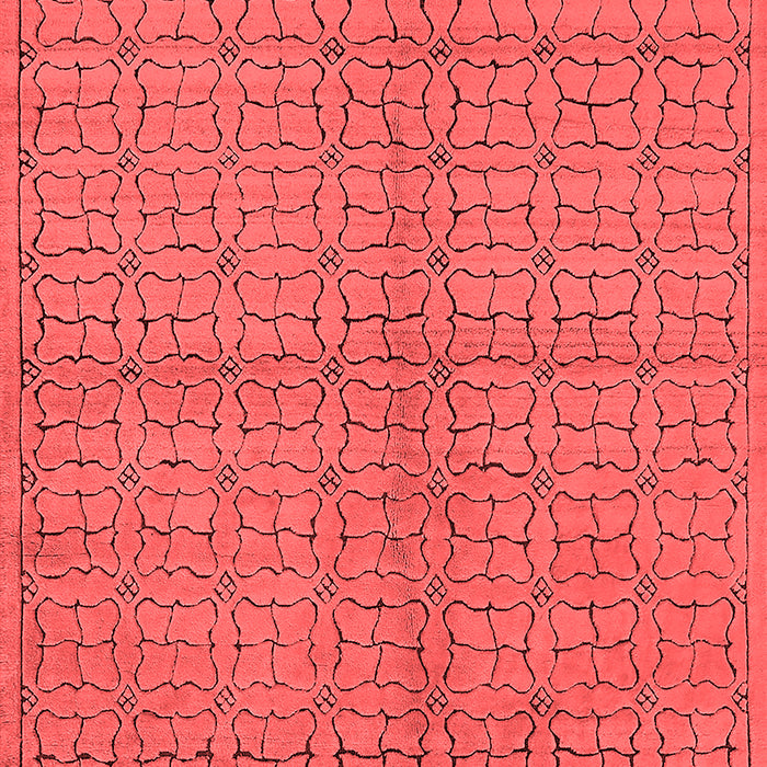 Machine Washable Oriental Red Industrial Rug, wshurb584red