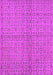 Machine Washable Oriental Pink Industrial Rug, wshurb584pnk