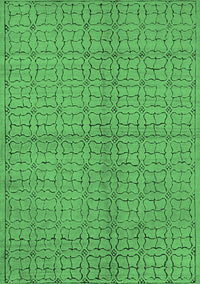 Oriental Emerald Green Industrial Rug, urb584emgrn