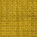 Square Oriental Yellow Industrial Rug, urb584yw