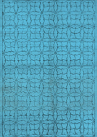 Oriental Light Blue Industrial Rug, urb584lblu