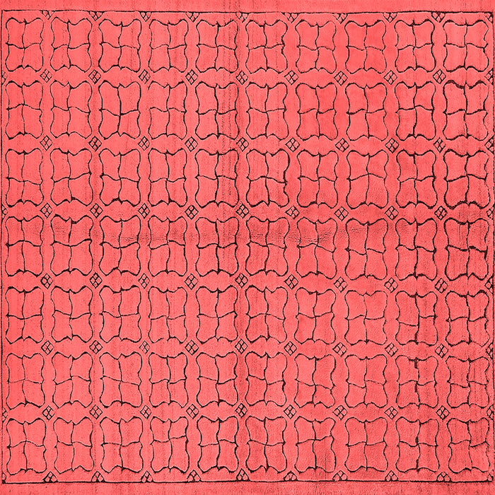 Machine Washable Oriental Red Industrial Rug, wshurb584red