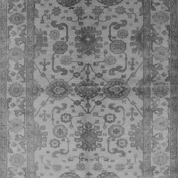 Machine Washable Oriental Gray Industrial Rug, wshurb585gry