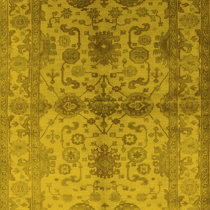 Oriental Yellow Industrial Rug, urb585yw