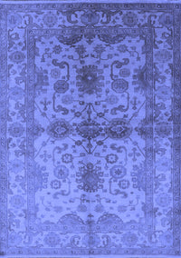 Oriental Blue Industrial Rug, urb585blu