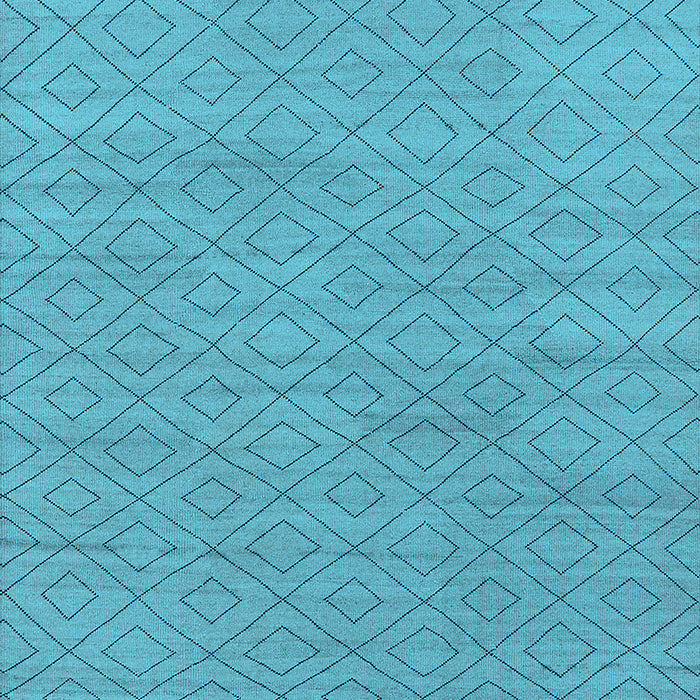 Machine Washable Oriental Light Blue Industrial Rug, wshurb586lblu