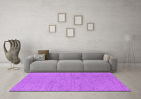 Machine Washable Oriental Purple Industrial Rug, wshurb586pur