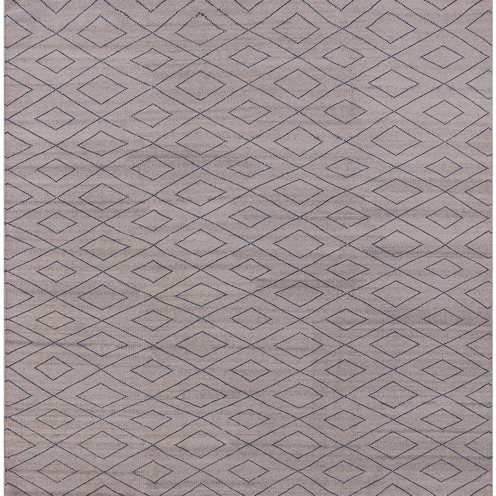 Square Machine Washable Industrial Modern Silver Pink Rug, wshurb586