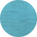 Round Oriental Light Blue Industrial Rug, urb586lblu