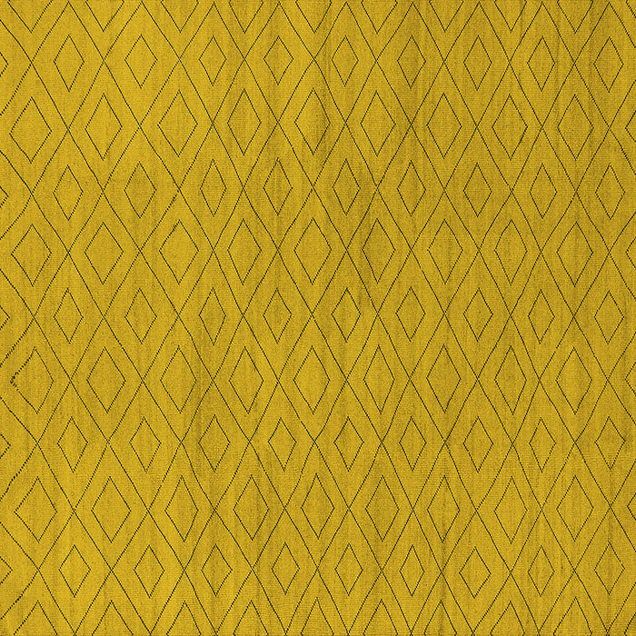 Square Oriental Yellow Industrial Rug, urb586yw