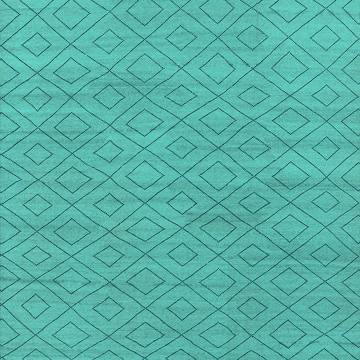 Machine Washable Oriental Turquoise Industrial Area Rugs, wshurb586turq