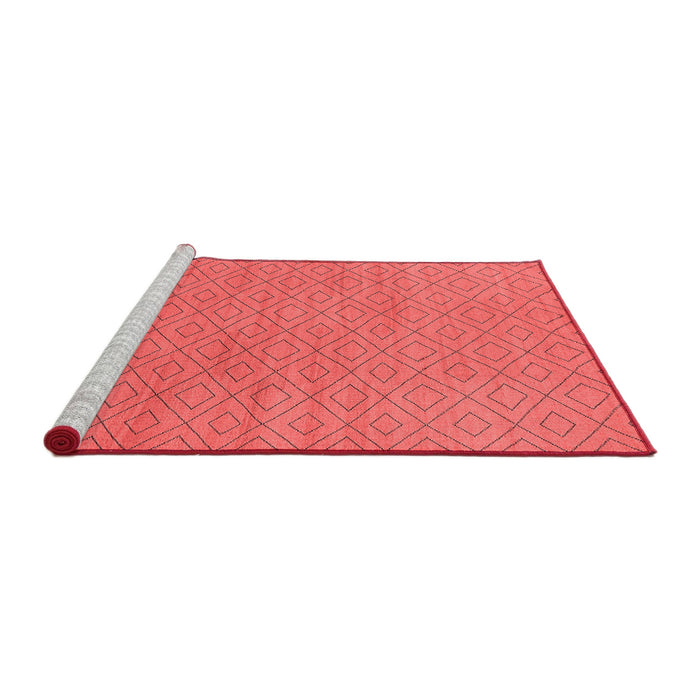Industrial Red Washable Rugs