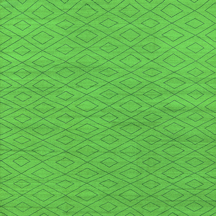 Square Machine Washable Oriental Green Industrial Area Rugs, wshurb586grn