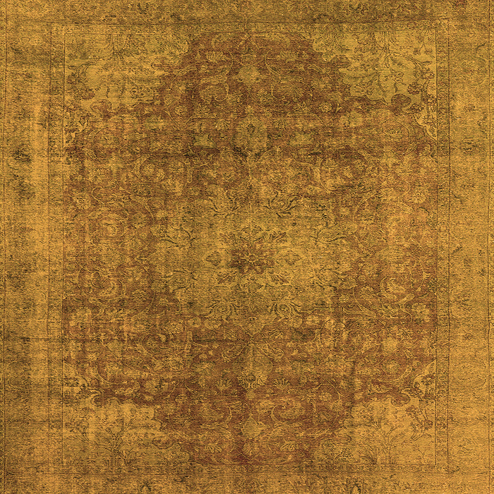 Square Oriental Orange Industrial Rug, urb587org