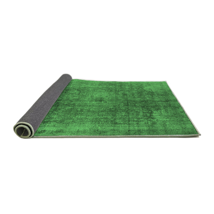 Sideview of Oriental Emerald Green Industrial Rug, urb587emgrn