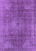 Machine Washable Oriental Purple Industrial Area Rugs, wshurb587pur