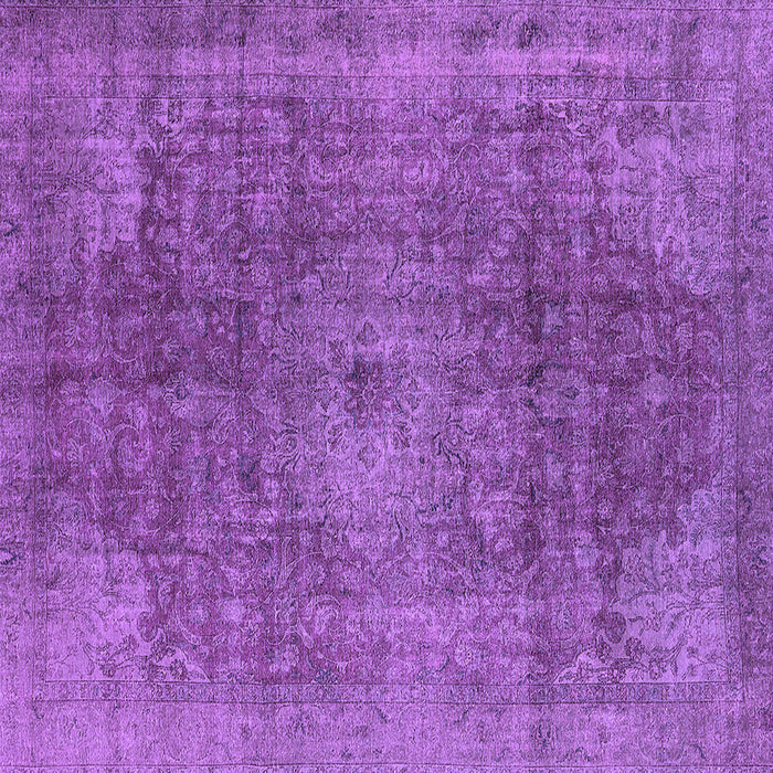 Square Oriental Purple Industrial Rug, urb587pur