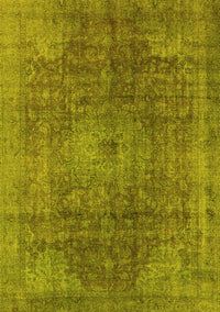 Oriental Yellow Industrial Rug, urb587yw