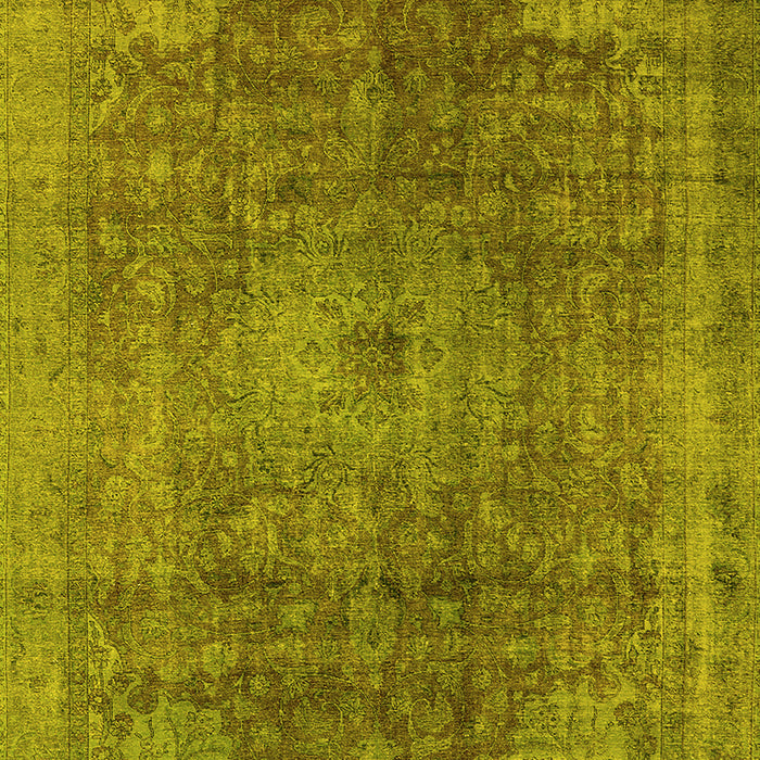Oriental Yellow Industrial Rug, urb587yw