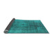 Sideview of Oriental Light Blue Industrial Rug, urb587lblu