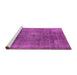 Sideview of Machine Washable Oriental Pink Industrial Rug, wshurb587pnk