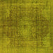 Square Oriental Yellow Industrial Rug, urb587yw