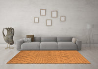 Machine Washable Oriental Orange Industrial Rug, wshurb588org