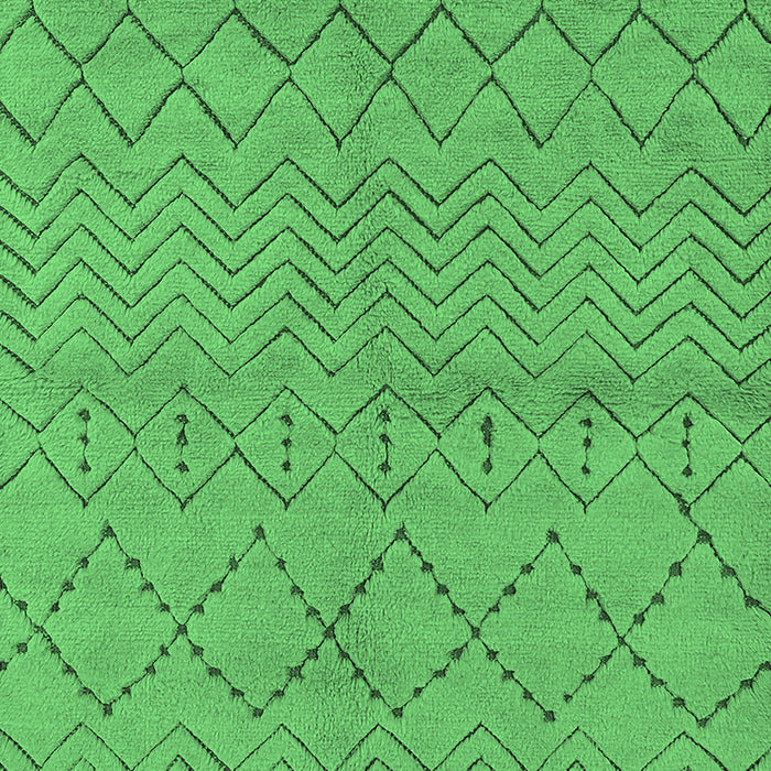 Machine Washable Oriental Emerald Green Industrial Area Rugs, wshurb588emgrn