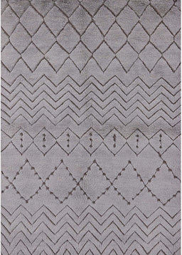 Machine Washable Industrial Modern Dark Gray Rug, wshurb588