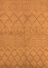 Machine Washable Oriental Orange Industrial Area Rugs, wshurb588org