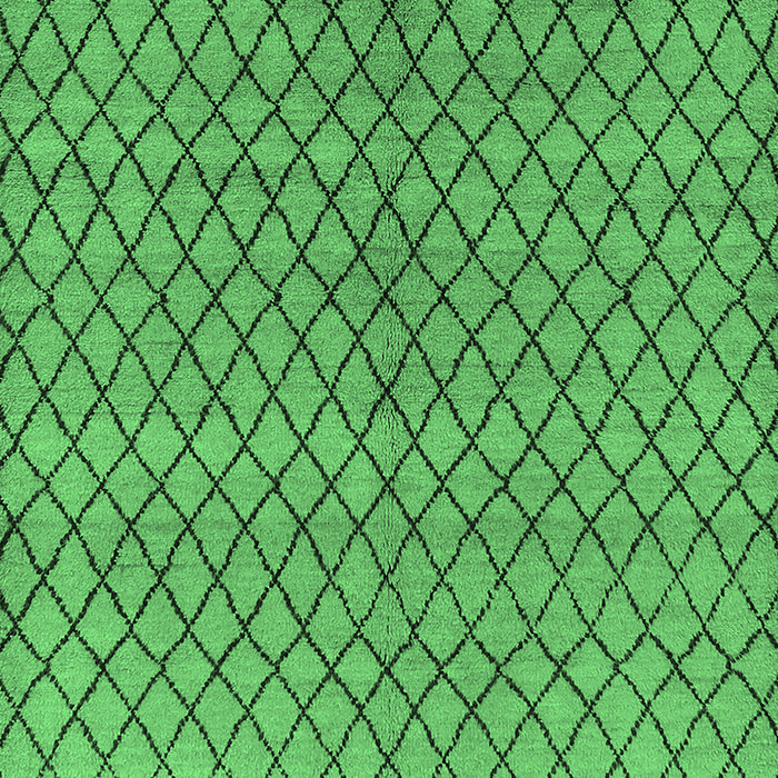 Machine Washable Oriental Emerald Green Industrial Area Rugs, wshurb589emgrn