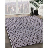 Mid-Century Modern Cloudy Gray Oriental Rug, urb589