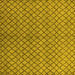 Square Machine Washable Oriental Yellow Industrial Rug, wshurb589yw