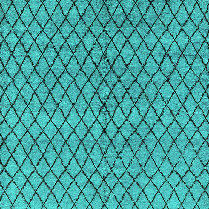 Machine Washable Oriental Turquoise Industrial Area Rugs, wshurb589turq