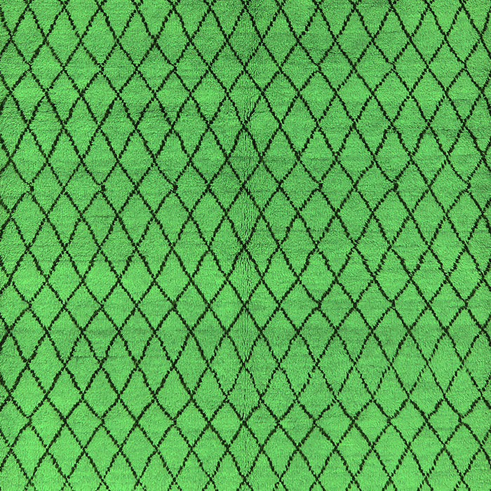 Machine Washable Oriental Green Industrial Area Rugs, wshurb589grn