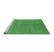 Sideview of Machine Washable Oriental Emerald Green Industrial Area Rugs, wshurb589emgrn