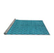 Sideview of Machine Washable Oriental Light Blue Industrial Rug, wshurb589lblu