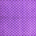 Square Machine Washable Oriental Purple Industrial Area Rugs, wshurb589pur