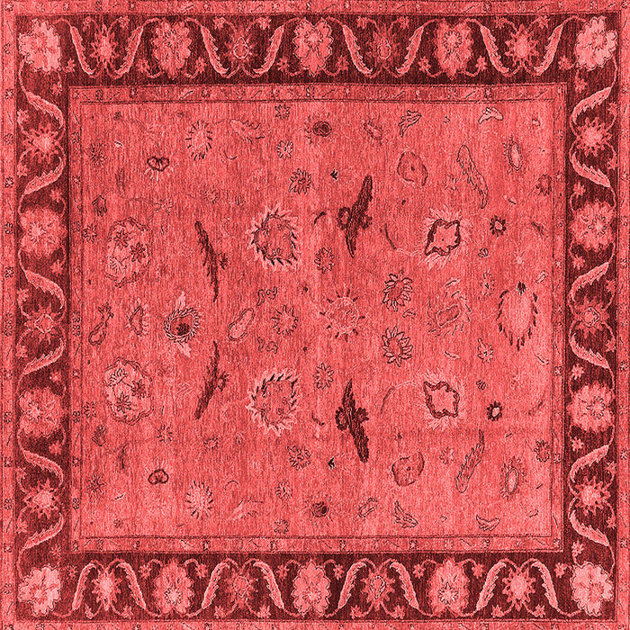 Machine Washable Oriental Red Industrial Rug, wshurb590red